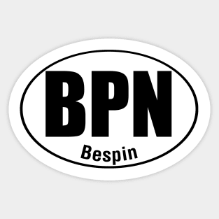 Bespin Travel Sticker Sticker